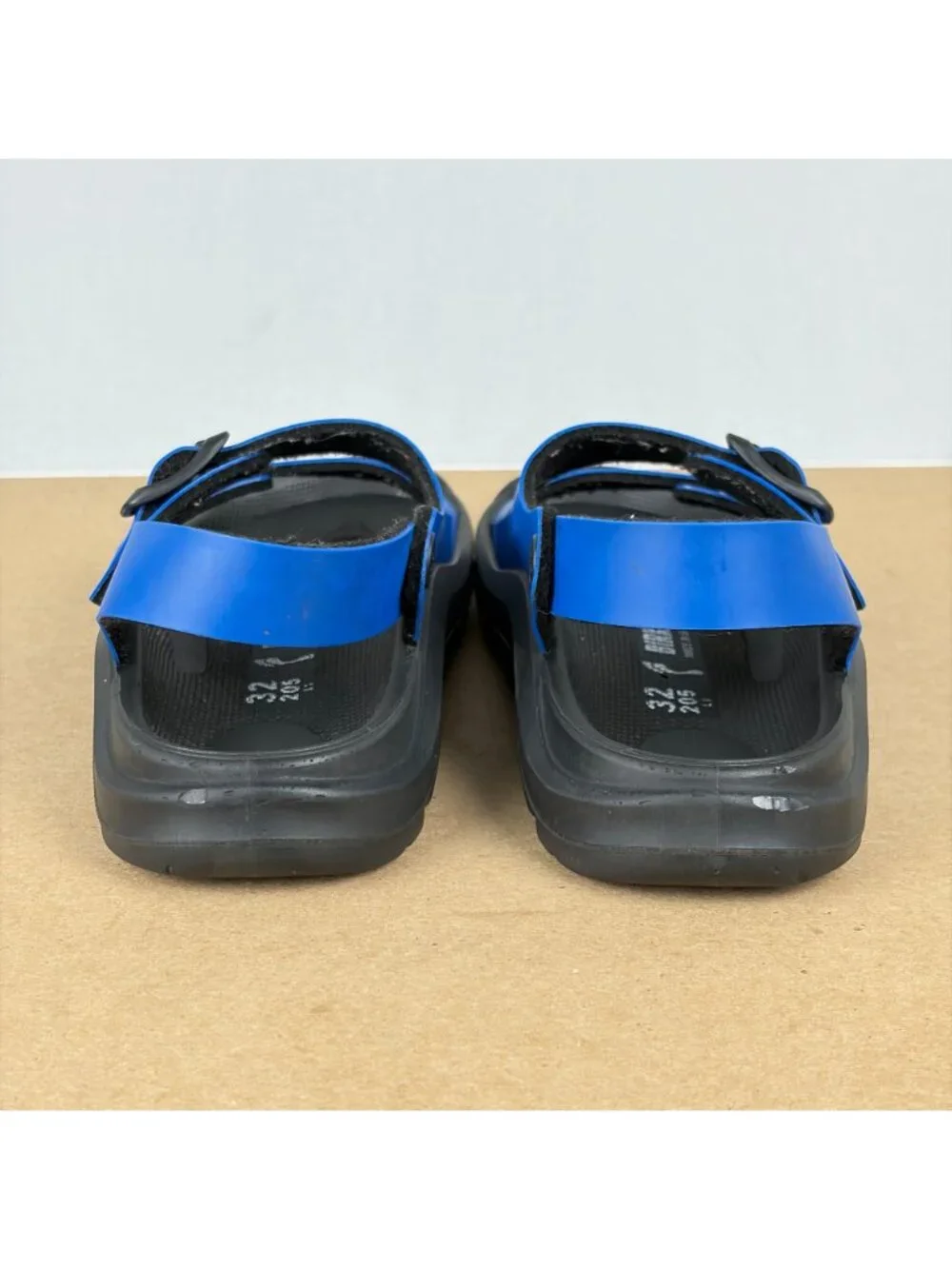 Birkenstock Mogami Slingback Sandals Kids Size 1 Narrow Blue Black Adjustable
